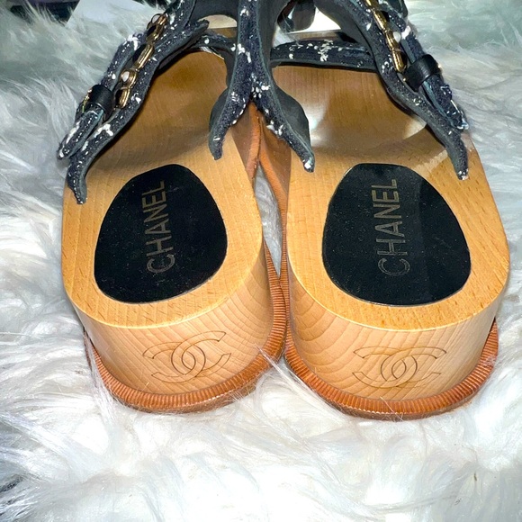 Chanel Tweed Sandals - Picture 3 of 7